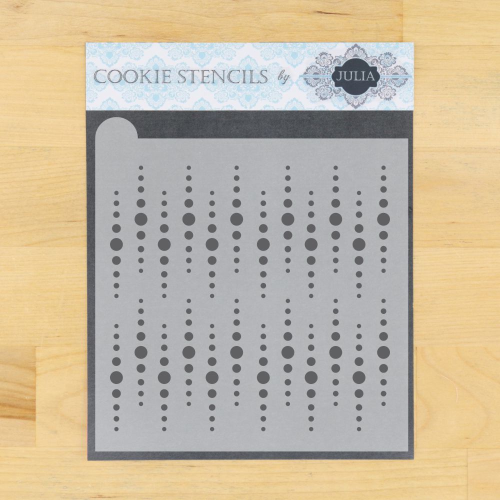 Celebrate Prettier Plaques Background Cookie Stencil
