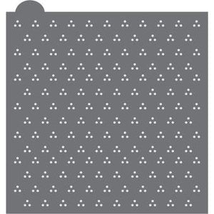 Single Monogram Prettier Plaques Background Cookie Stencil