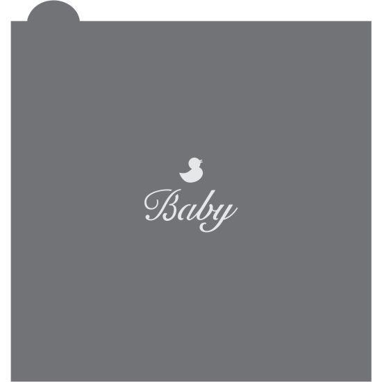 Baby 1 Prettier Plaques Message Cookie Stencil Messages