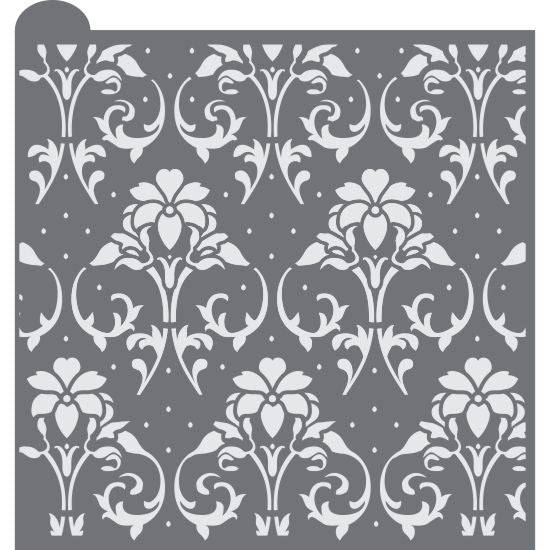 Victorian Trellis Prettier Plaques Background Cookie Stencil