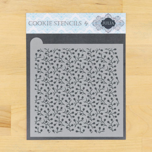Baby's Breath Prettier Plaques Background Cookie Stencil
