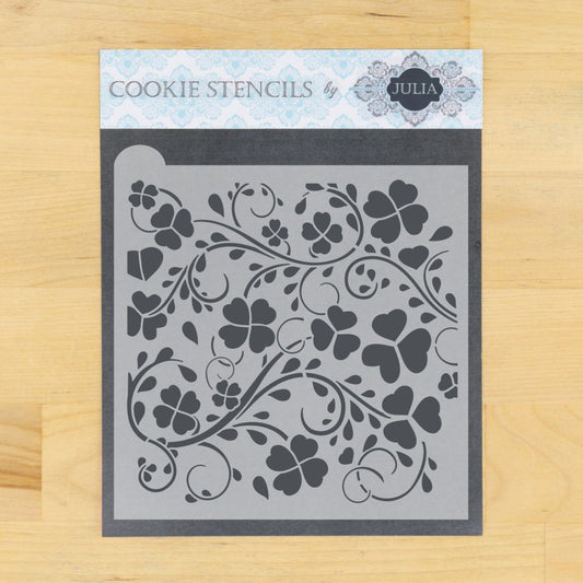 Clover Vine Cookie Stencil by Julia Usher