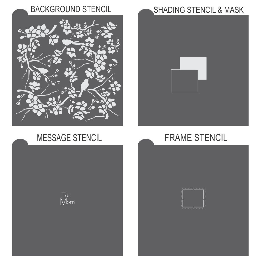 To Mom Prettier Plaques Cookie Stencil 5 Pc Set
