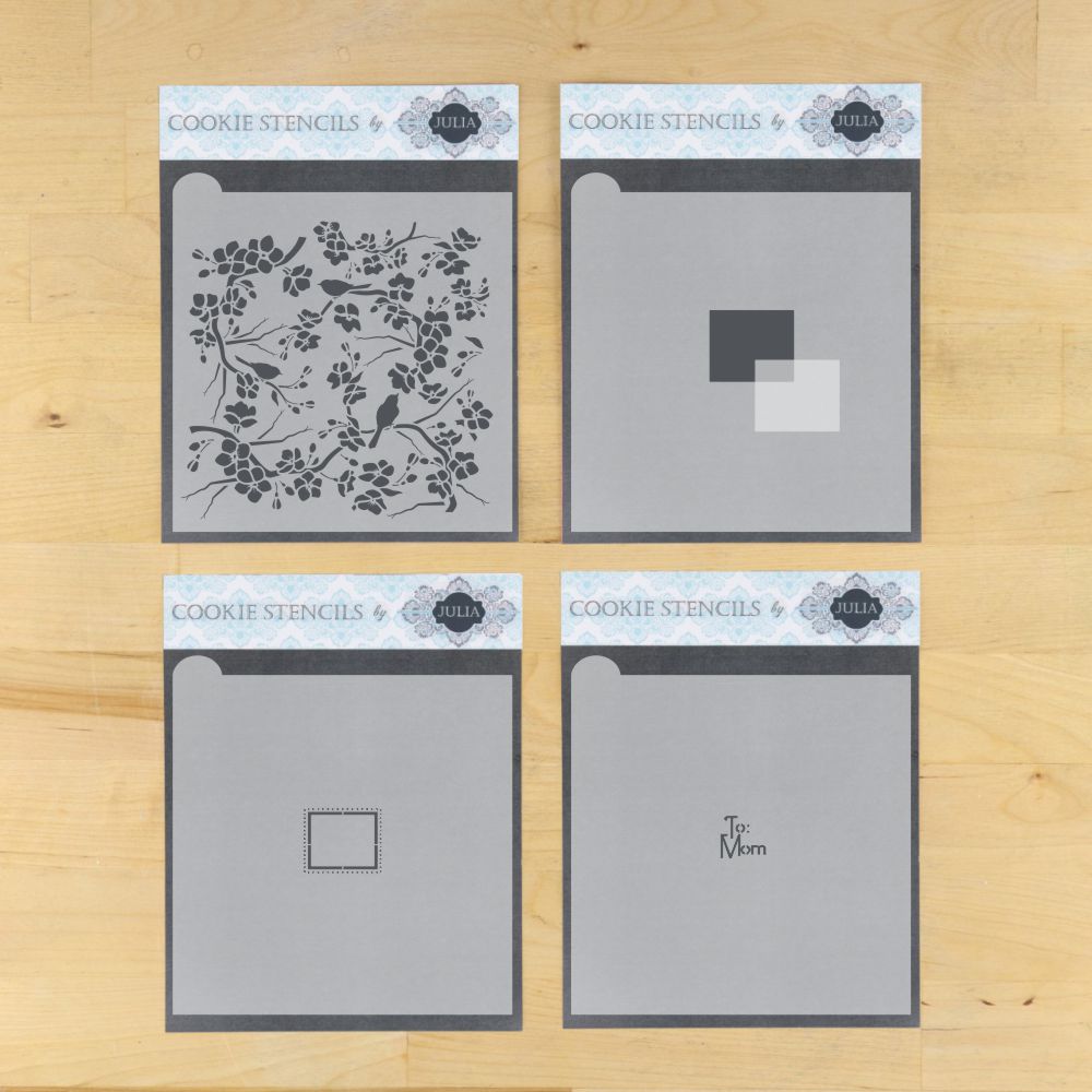 To Mom Prettier Plaques Cookie Stencil 5 Pc Set