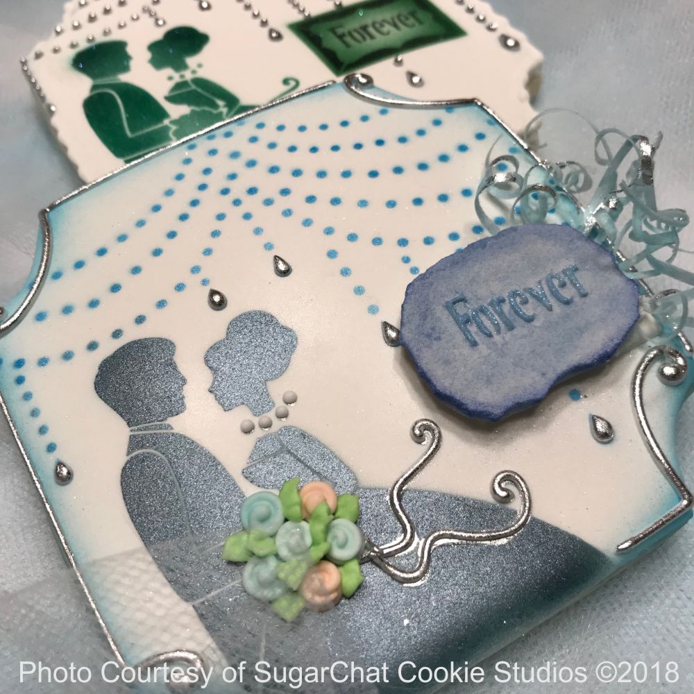 Forever Prettier Plaques Cookie Stencil 5 Pc Set