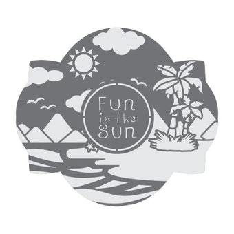Island Paradise Prettier Plaques Cookie Stencil 5 Pc Set