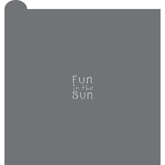 Fun in the Sun Prettier Plaques Message Cookie Stencil