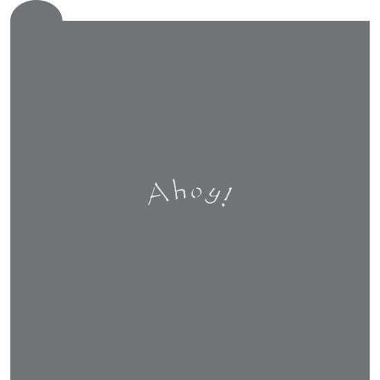 Ahoy Prettier Plaques Message Cookie Stencil Messages