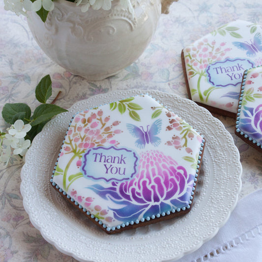 Thank You Prettier Plaques Cookie Stencil 5 Pc Set