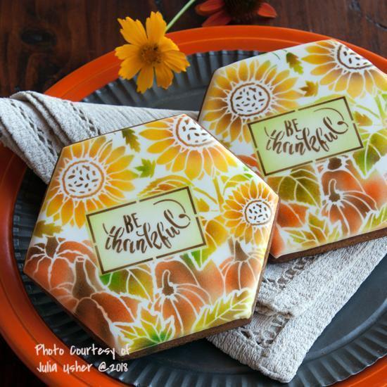 Autumn Harvest Prettier Plaques Fall Cookie Stencil 5 Pc Set