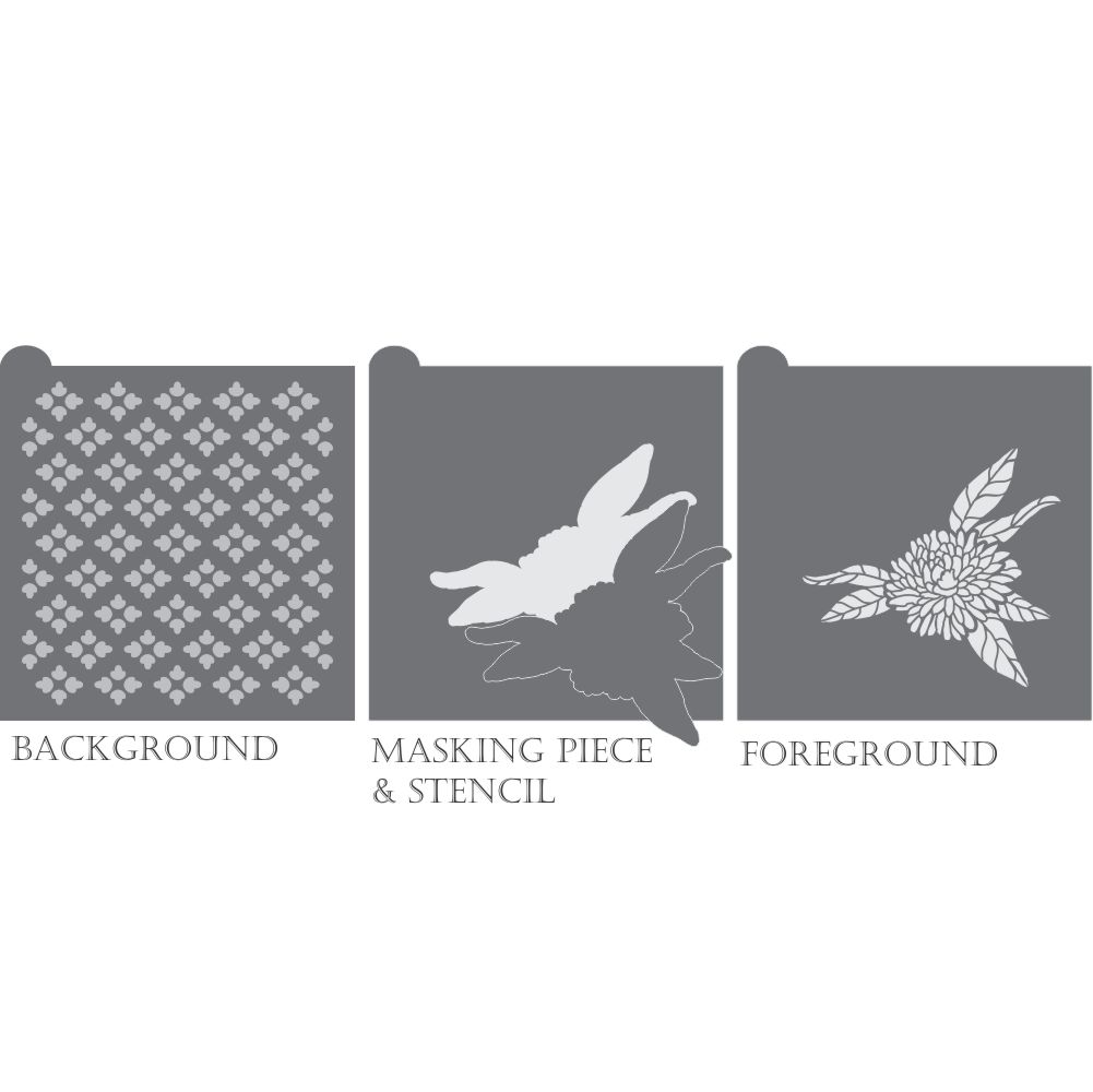 Chrysanthemum Dynamic Duos Cookie Stencil Set