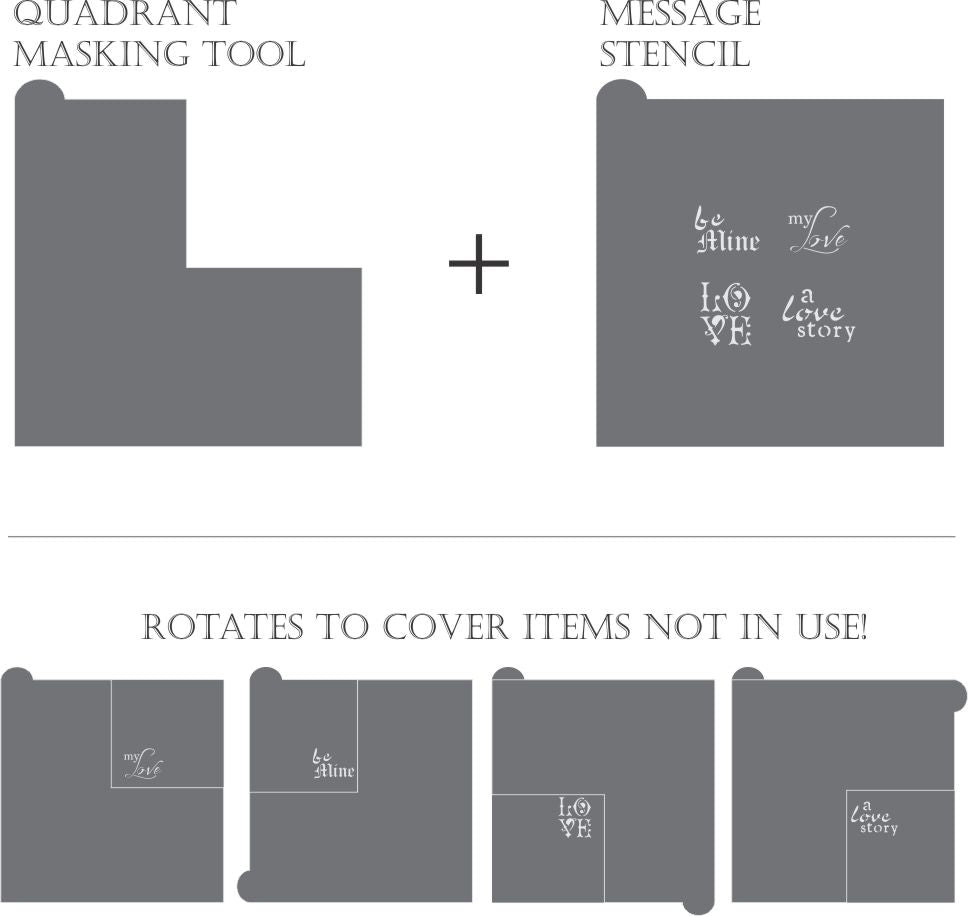 Quadrant Masking Tool for Cookie Decorating