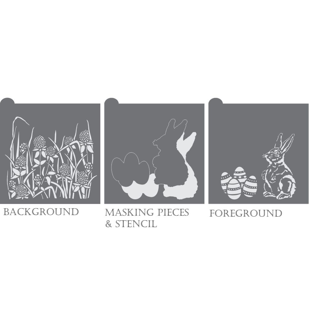 Egg Hunt Dynamic Duos Cookie Stencil Set