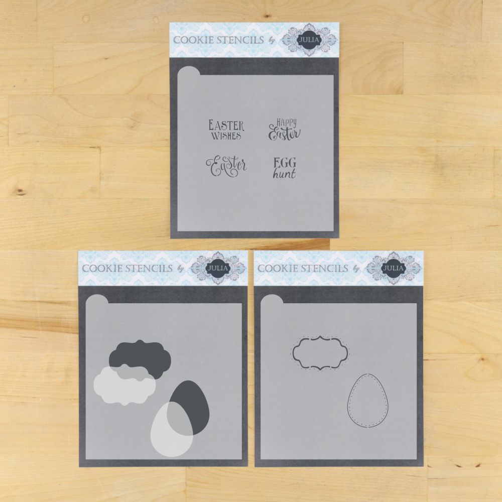 Egg Hunt Dynamic Duos Cookie Stencil Set