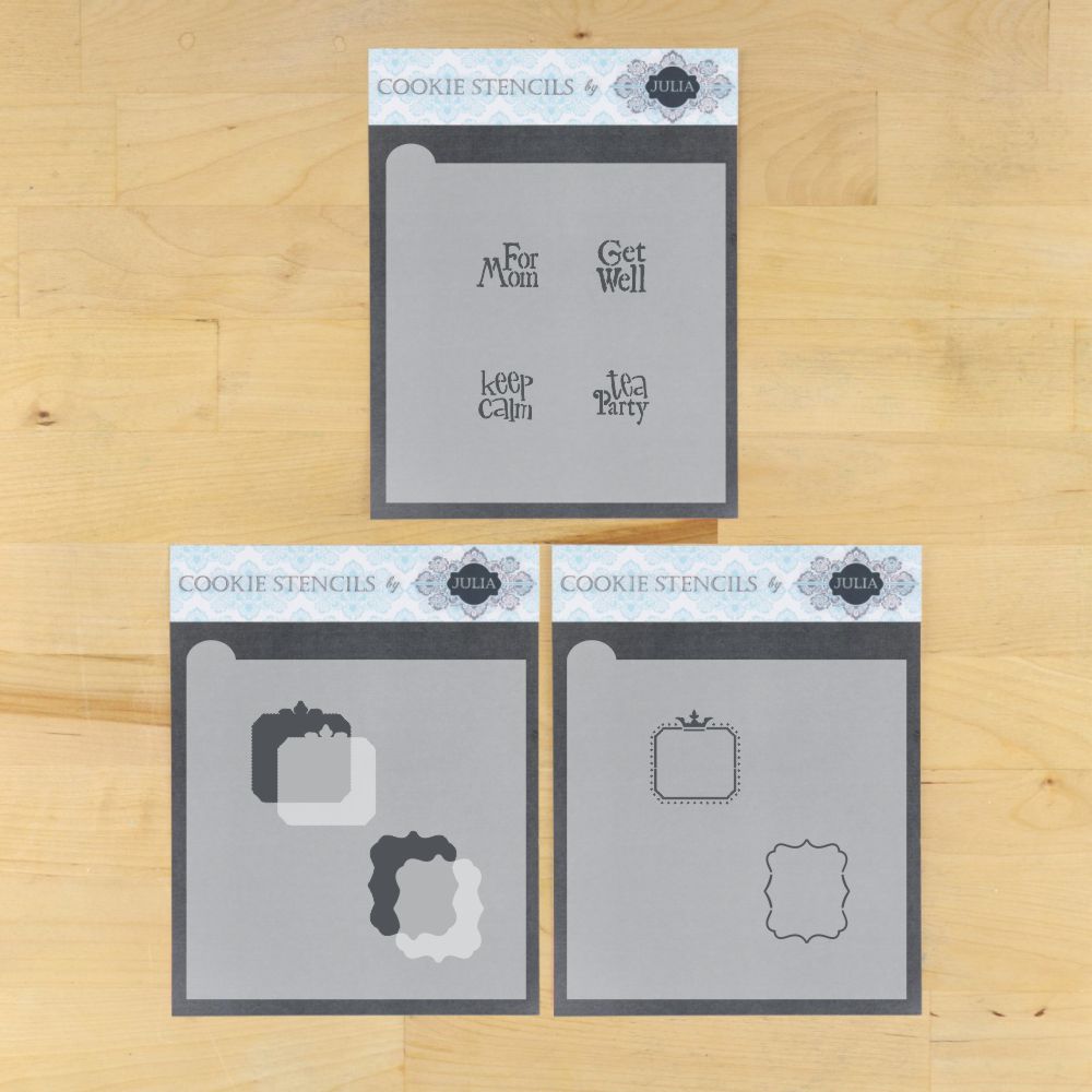 Vintage Tea Dynamic Duos Cookie Stencil Set