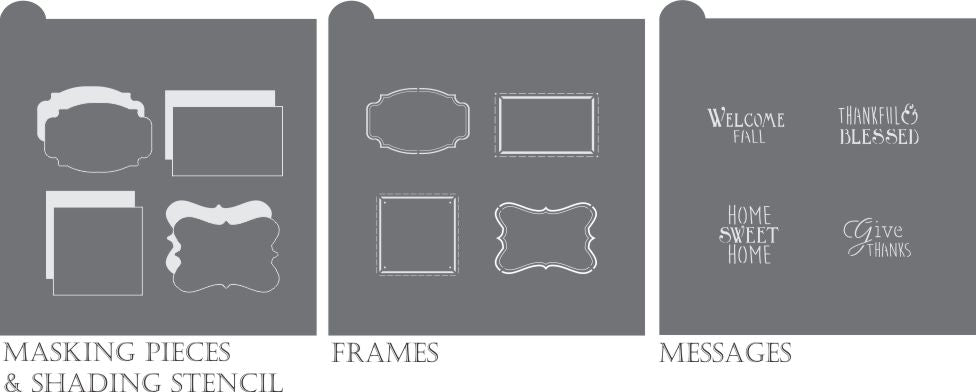 Thankful and Blessed Dynamic Duos Cookie Stencil Set