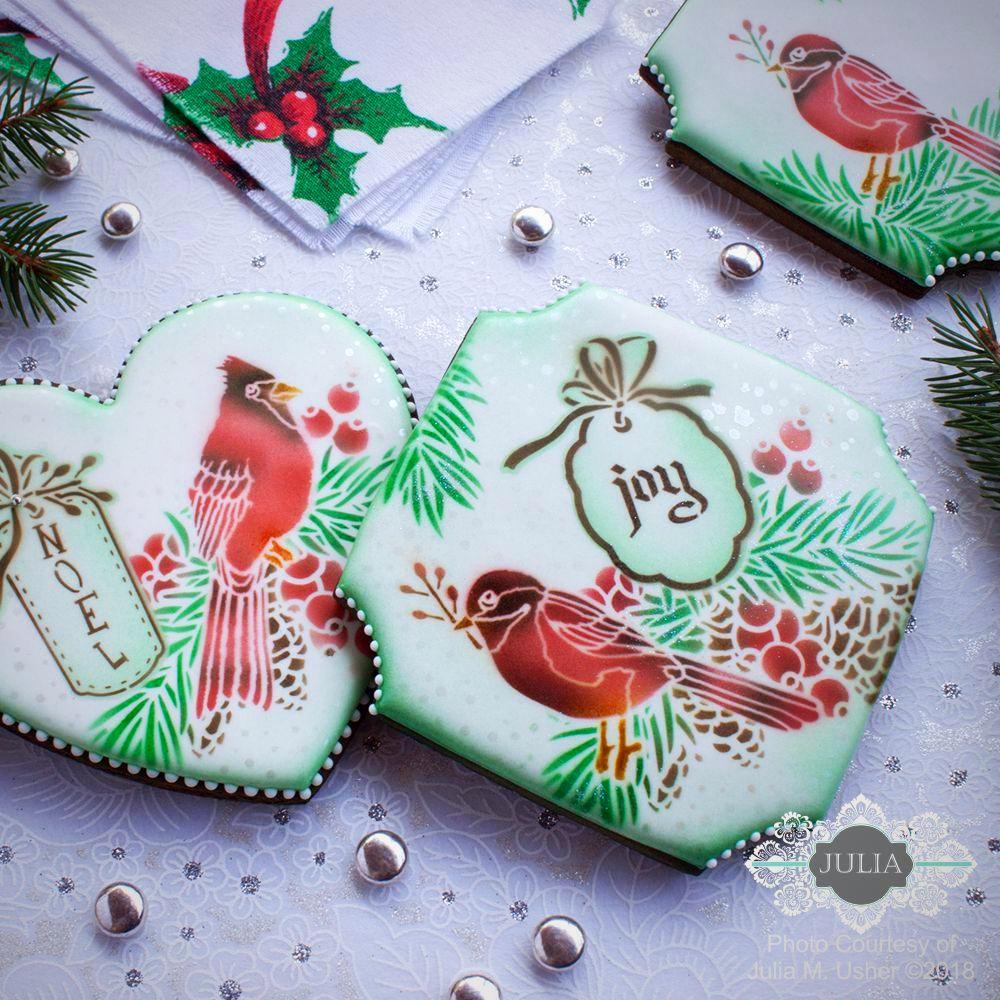 Winter Wishes Dynamic Duos Messages Cookie Stencil Set