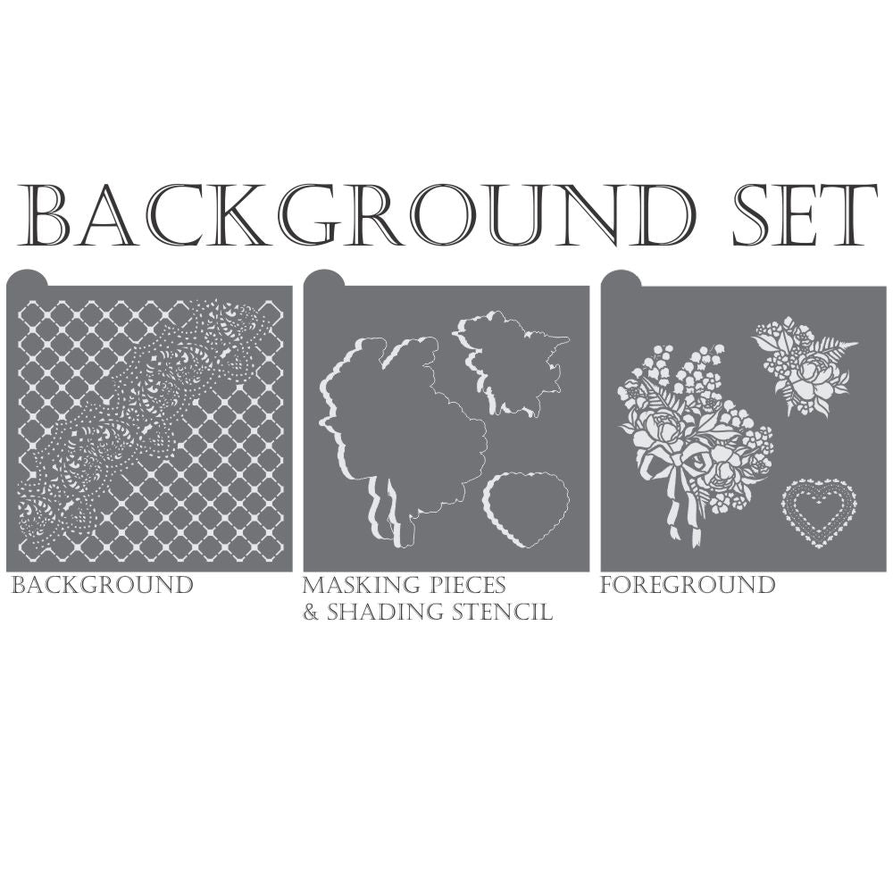 Forget Me Not Dynamic Duos Cookie Stencil Set