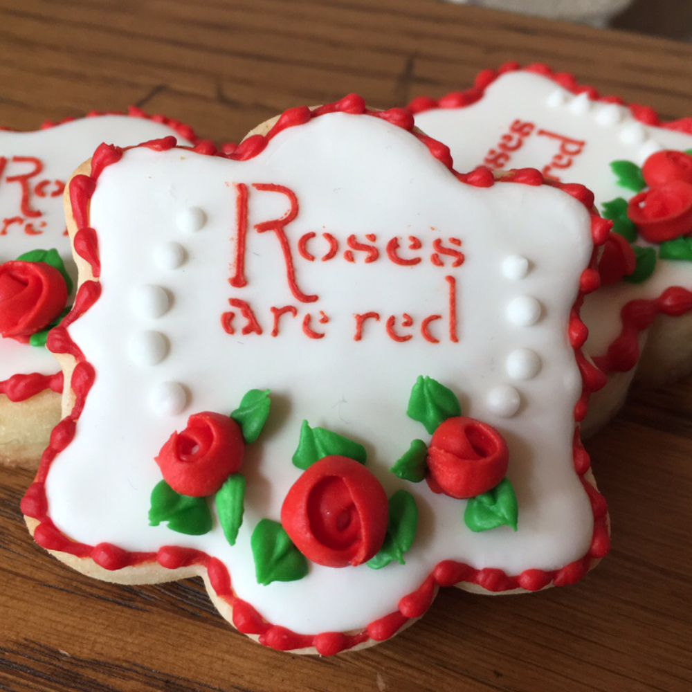 Valentines Day Decorated Cookies