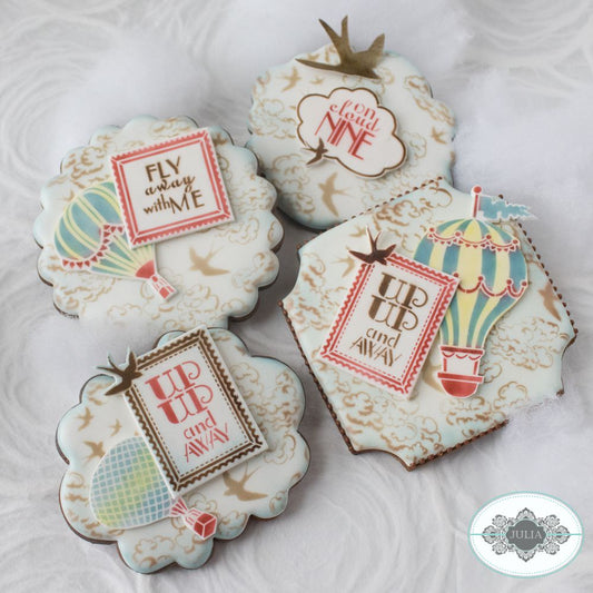Up Up and Away Dynamic Duos Cookie Stencil Set