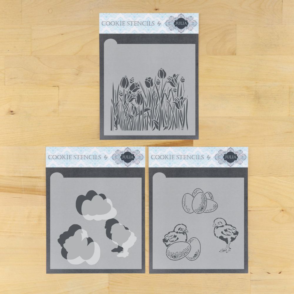 Easter Greetings Dynamic Duos Cookie Stencil Set