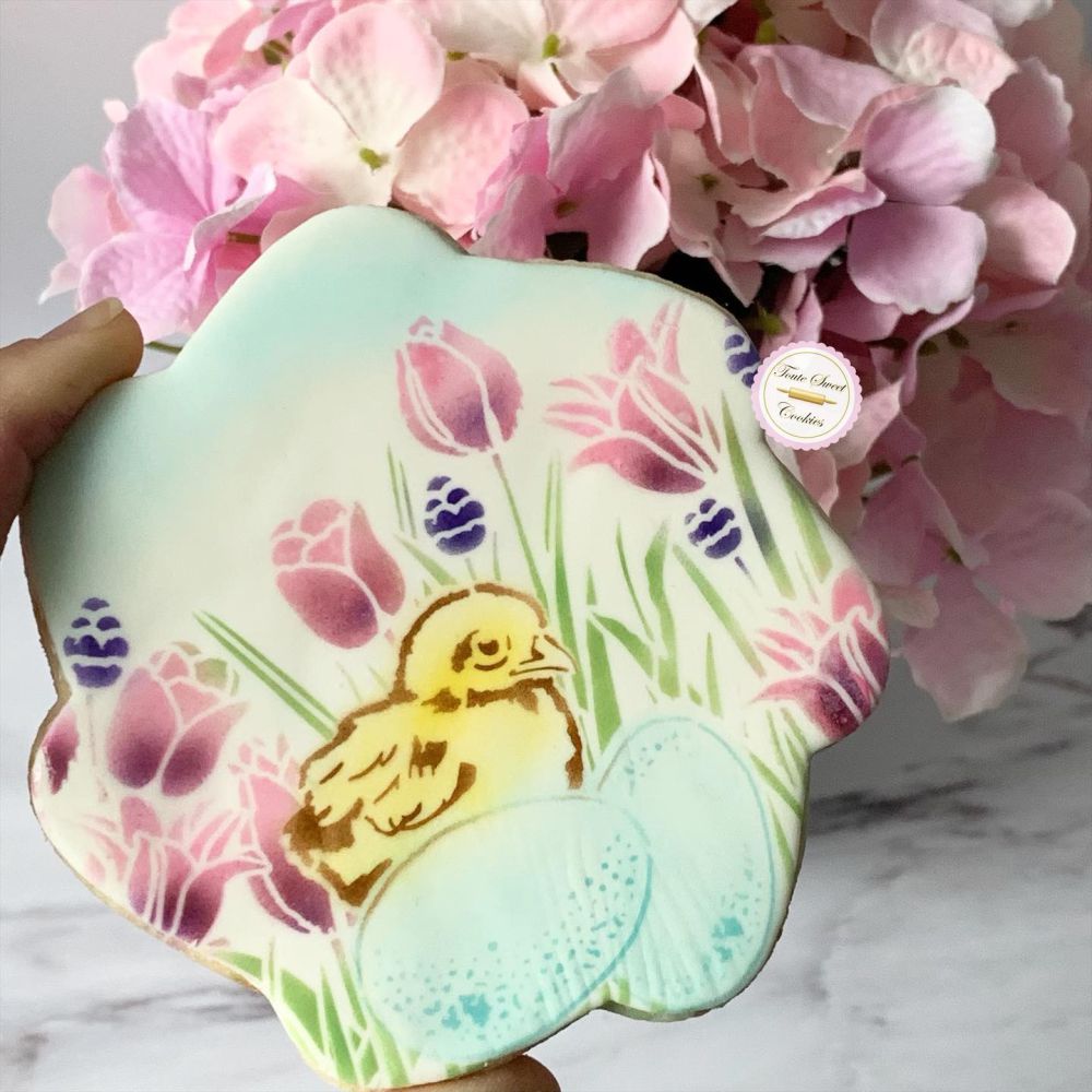 Baby Chick Easter Cookie Decorated by Toute Sweet Cookies