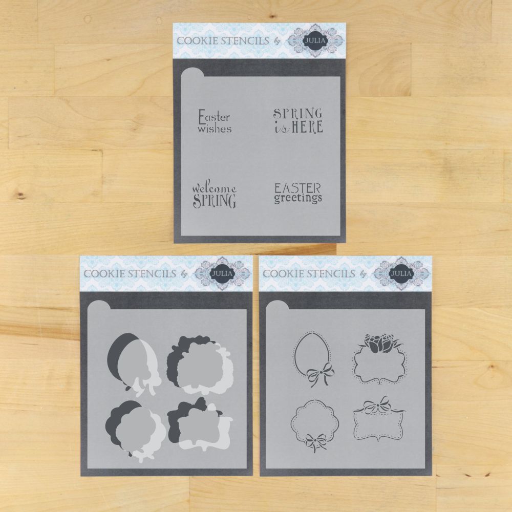 Easter Greetings Dynamic Duos Cookie Stencil Set