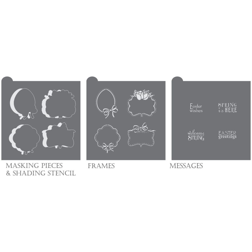 Easter Greetings Dynamic Duos Cookie Stencil Set