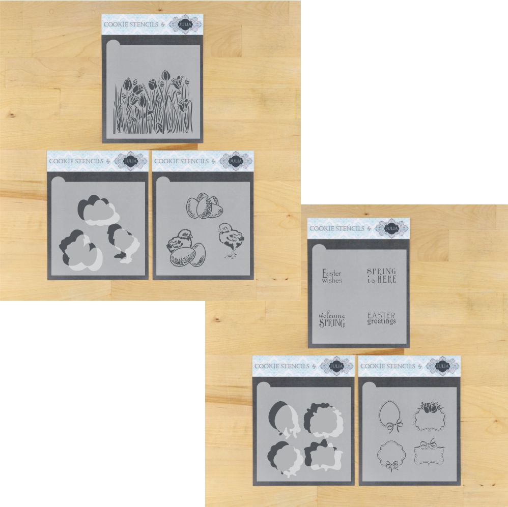 Easter Greetings Dynamic Duos Cookie Stencil Set