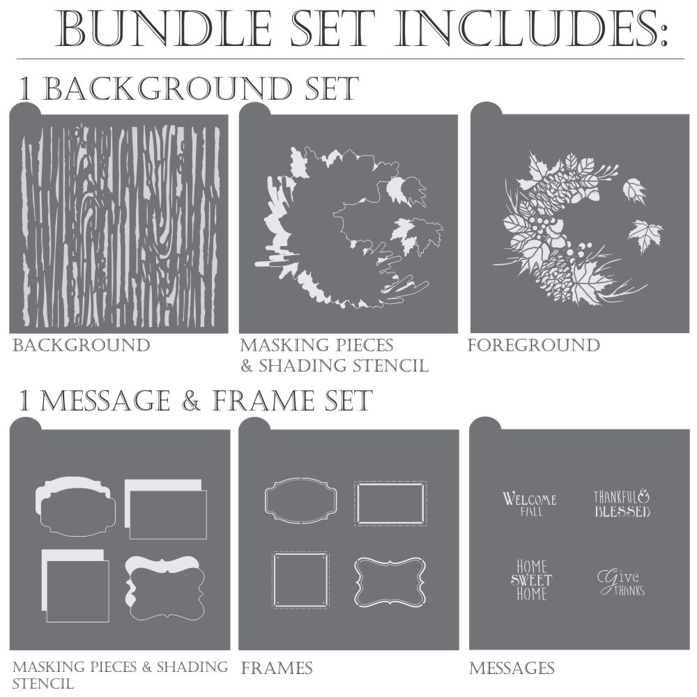 Thankful and Blessed Dynamic Duos Cookie Stencil Set