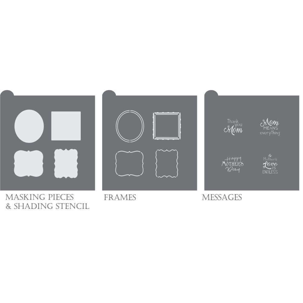 A Mother's Love Dynamic Duos Cookie Stencil Set