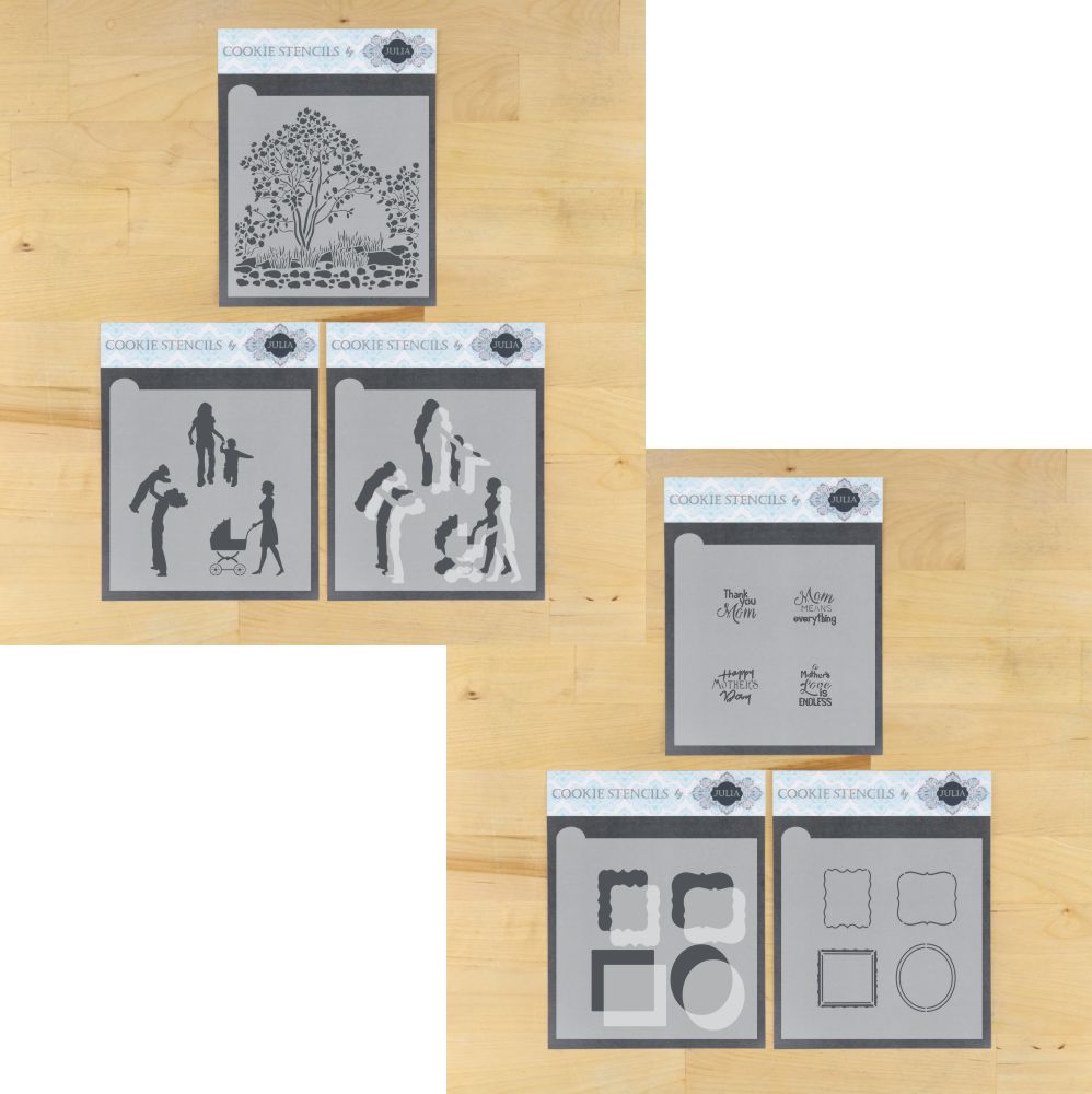 A Mother's Love Dynamic Duos Cookie Stencil Set
