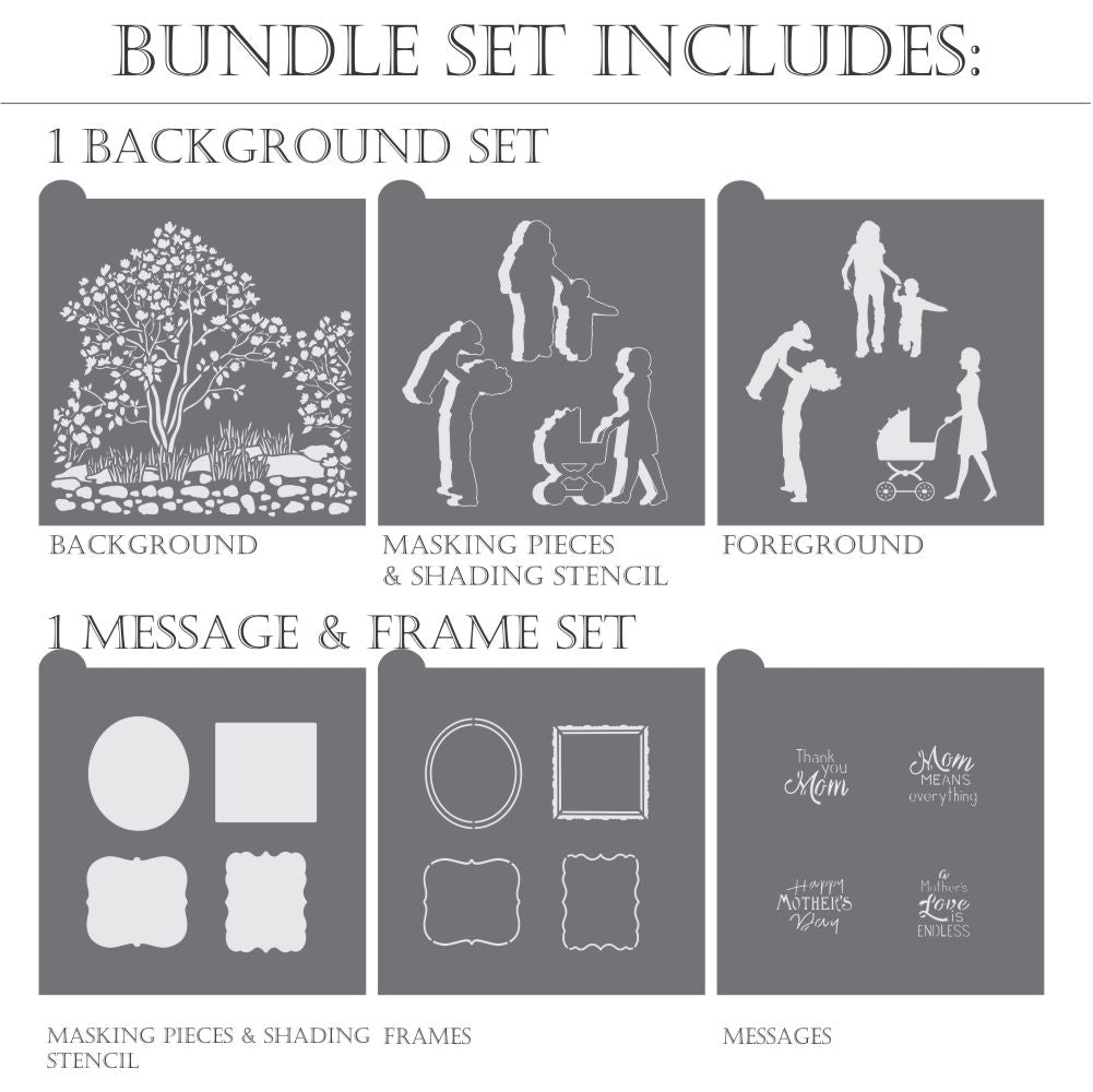 A Mother's Love Dynamic Duos Cookie Stencil Set