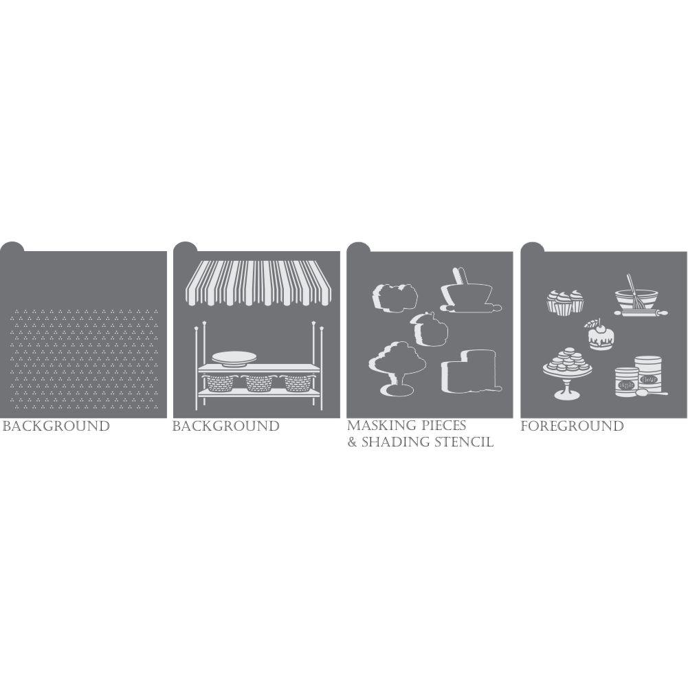 Live Sweetly Dynamic Duos Cookie Stencil Set