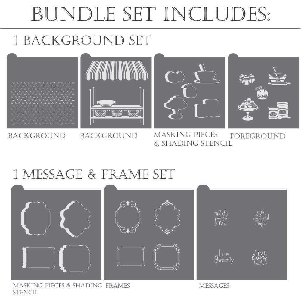 Live Sweetly Dynamic Duos Cookie Stencil Set