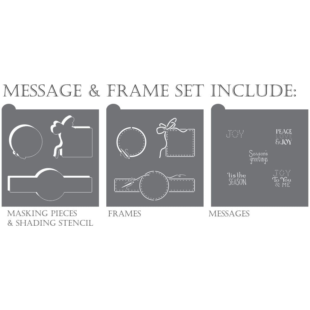 Peace Love and Joy Dynamic Duos Cookie Stencil Set