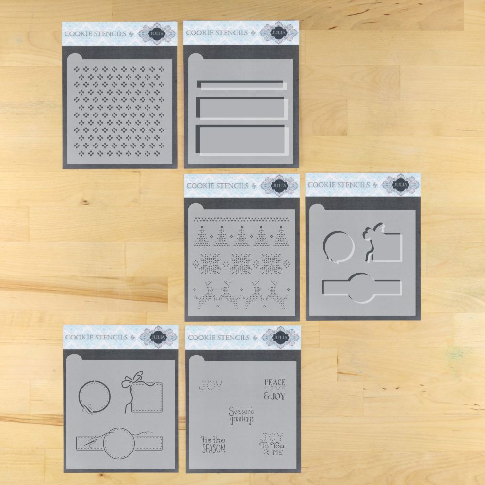 Peace Love and Joy Dynamic Duos Bundle Cookie Stencil Set