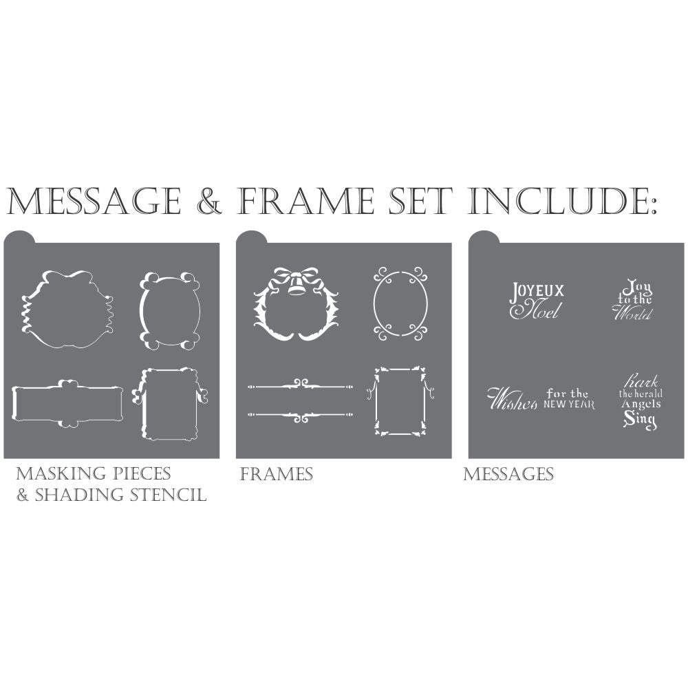 Joyeux Noel Dynamic Duos Cookie Stencil Set