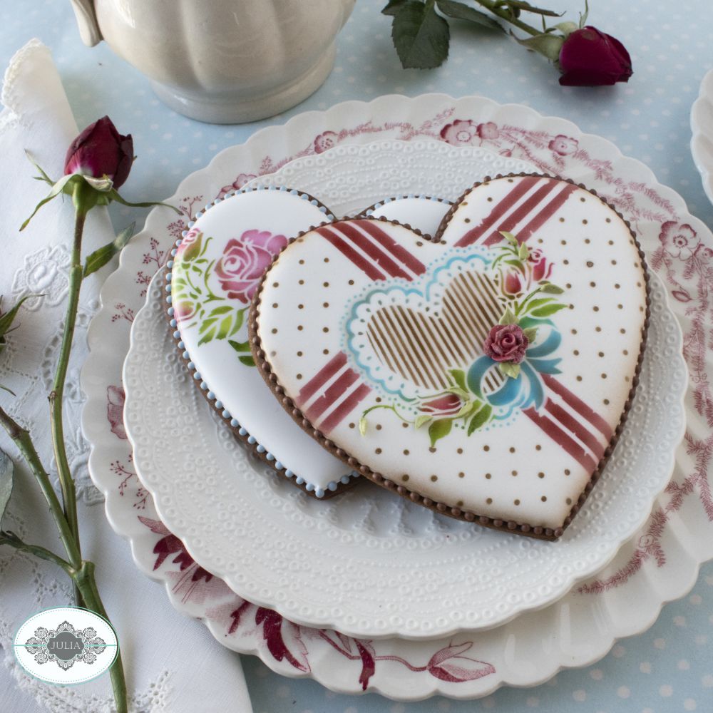 Roses are Red Dynamic Duos Cookie Stencil Set