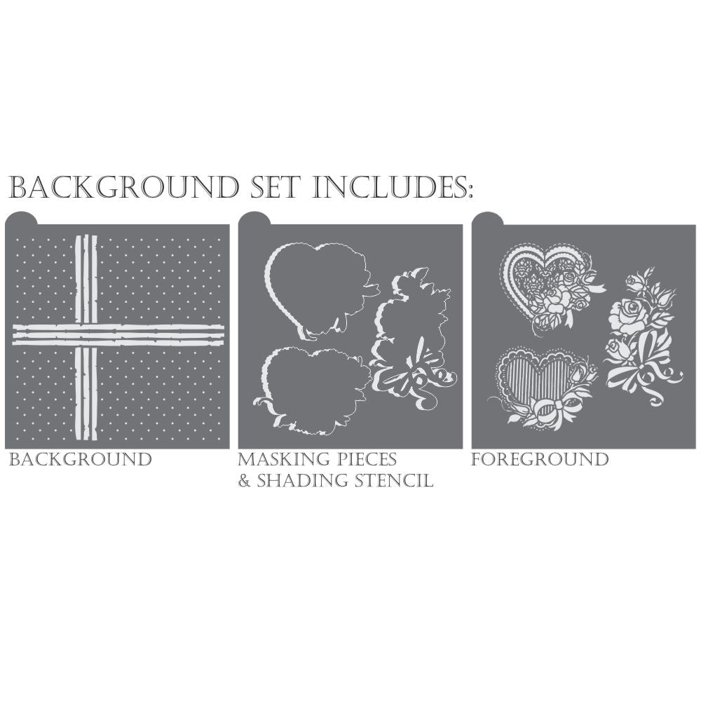 Roses are Red Dynamic Duos Cookie Stencil Set