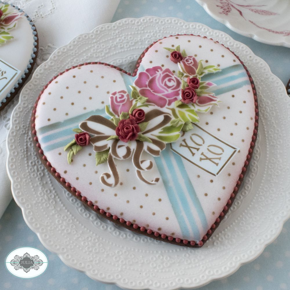 Roses are Red Dynamic Duos Cookie Stencil Set