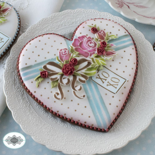 Roses are Red Dynamic Duos Cookie Stencil Set