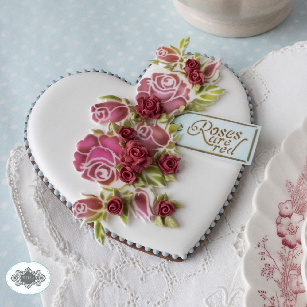 Roses are Red Dynamic Duos Cookie Stencil Set