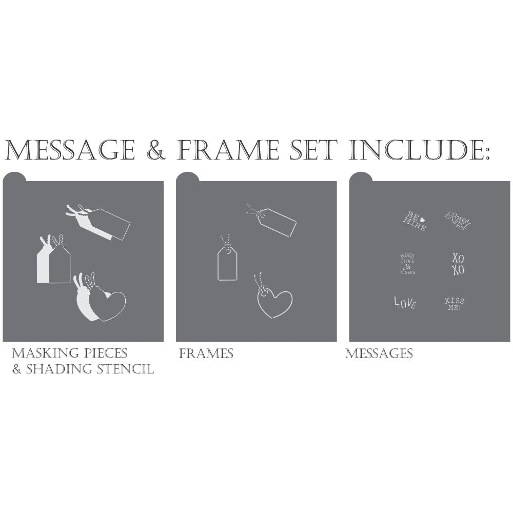 Roses are Red Dynamic Duos Cookie Stencil Set