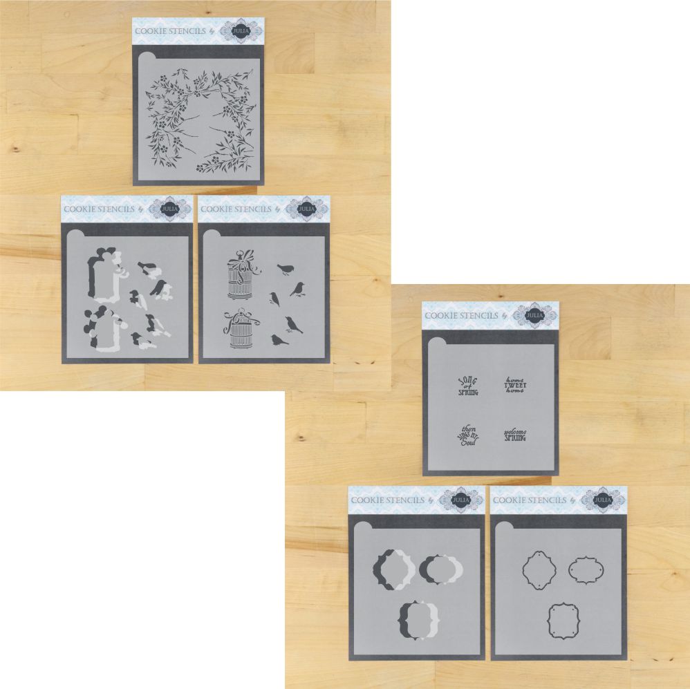 Song of Spring Dynamic Duos bundled Cookie Stencil Set
