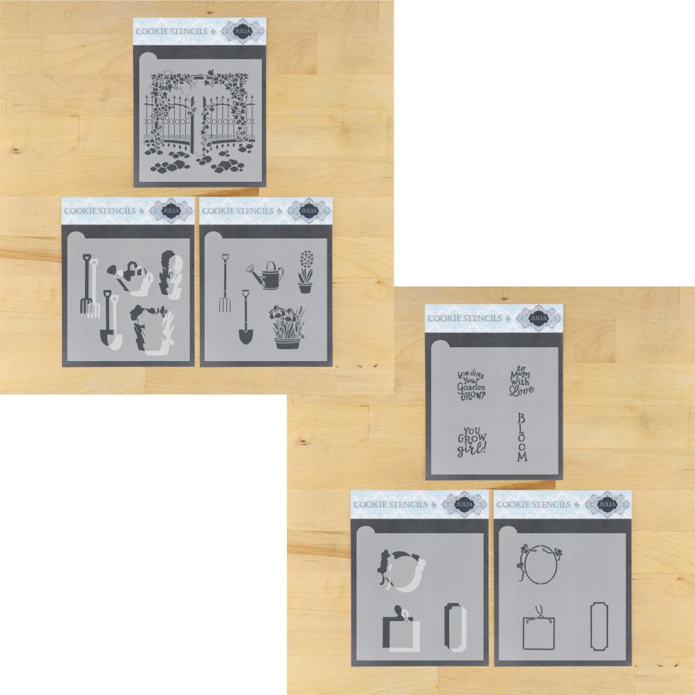 How Does Your Garden Grow Dynamic Duos Bundled Cookie Stencil Set