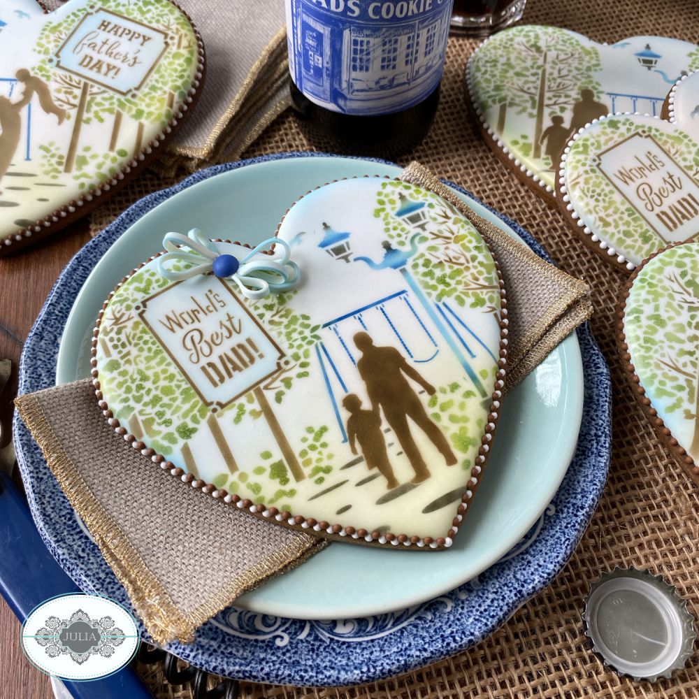 World's Best Dad Dynamic Duos Cookie Stencil Set