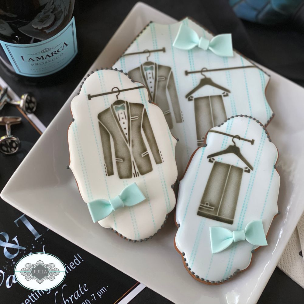 Groomsman Dynamic Duos Cookie Stencil Set