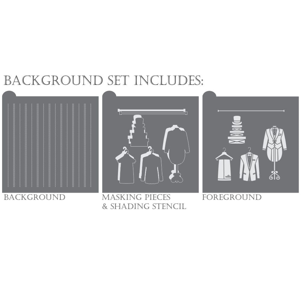 Groomsman Dynamic Duos Cookie Stencil Set