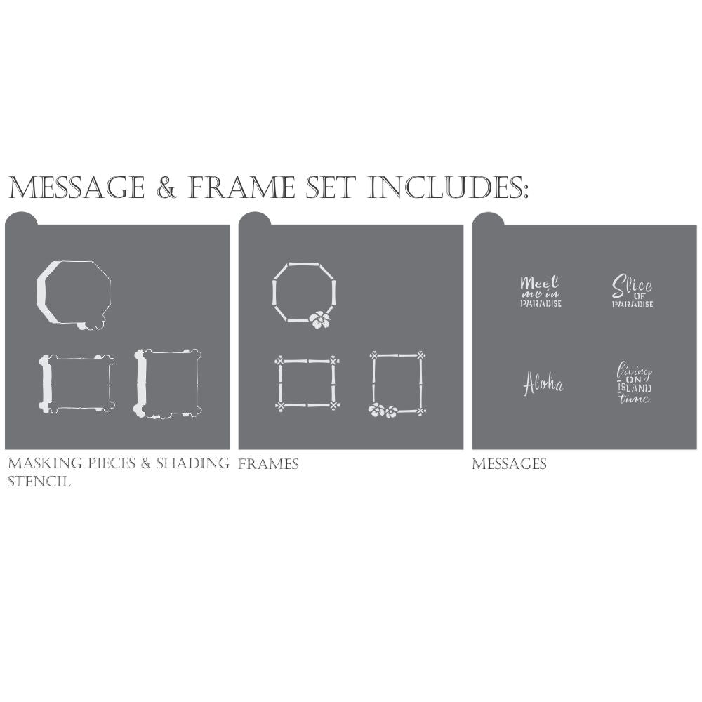 Slice of Paradise Dynamic Duos Cookie Stencil Set